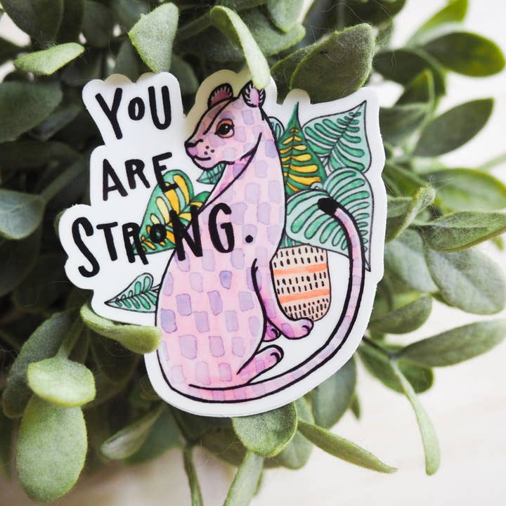 The Moxie Fox – Adesivo por atacado – Adesivo de vinil Você é forte