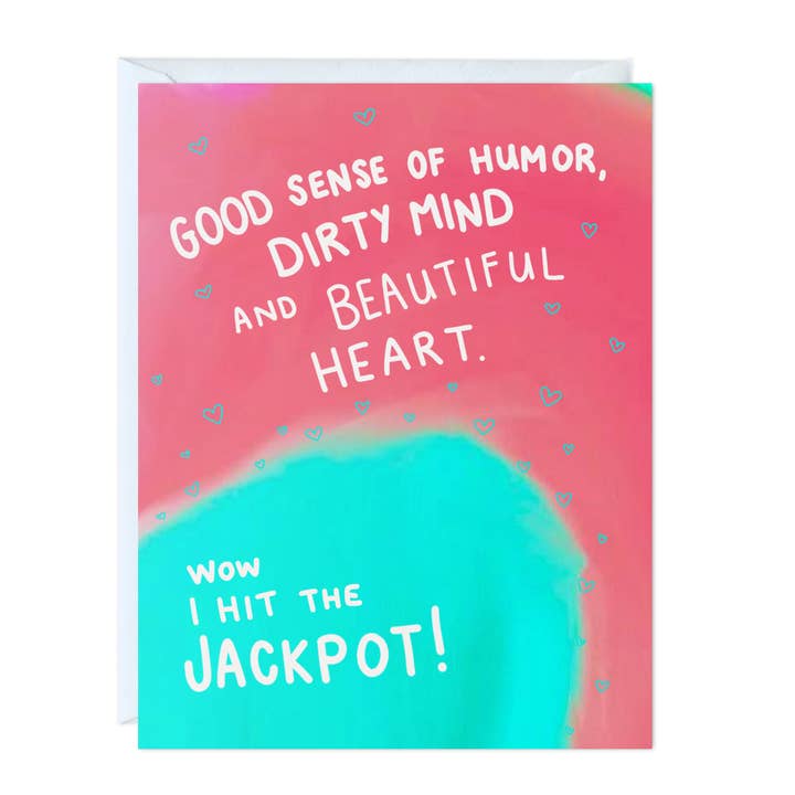 Funny Anniversary Birthday Card (Wow I Hit the Jackpot!) for wholesale by ALY LOU®