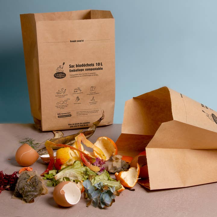 Set of 15 Kraft Bags for Biowaste - 10L - La Droguerie for wholesale by La droguerie écologique - Ah! Table! - Anaé - Venga