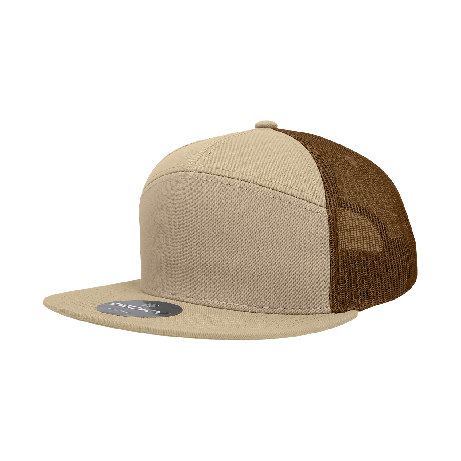 The Park Wholesale - Wholesale Trucker Hat - Unisex - Decky 1133 Blank 7 Panel Trucker Flat Bill Snapback Hat27