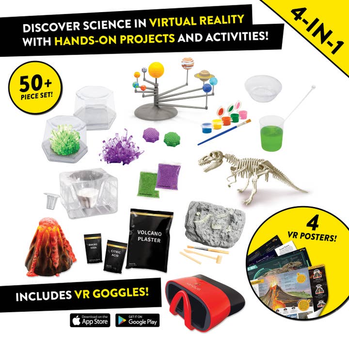 Abacus Brands, Inc. - Wholesale Toy Set - Kids - Project Lab Science Bundle Pack - 4 in 1 VR Mega Pack