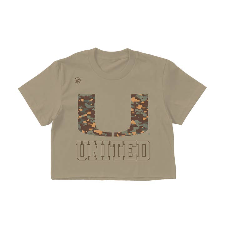 Miami Hurricanes Damen United Crop Top für den Großhandel von Dyme Lyfe
