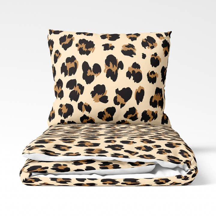Eco-Baumwoll-Bettbezüge - 2 Personen - Klassischer Gepard für den Großhandel von Yumi Baby Holland