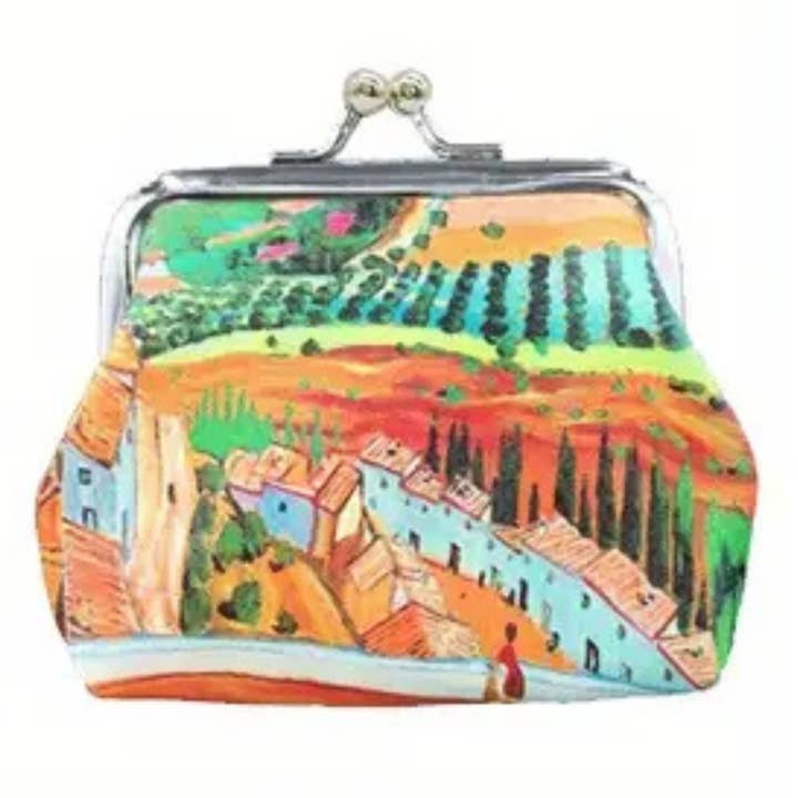 Magnifique Hearts - Wholesale Coin Purse - Women's - Van Gogh Art Canvas Coin Purses with Kiss Lock Closure5