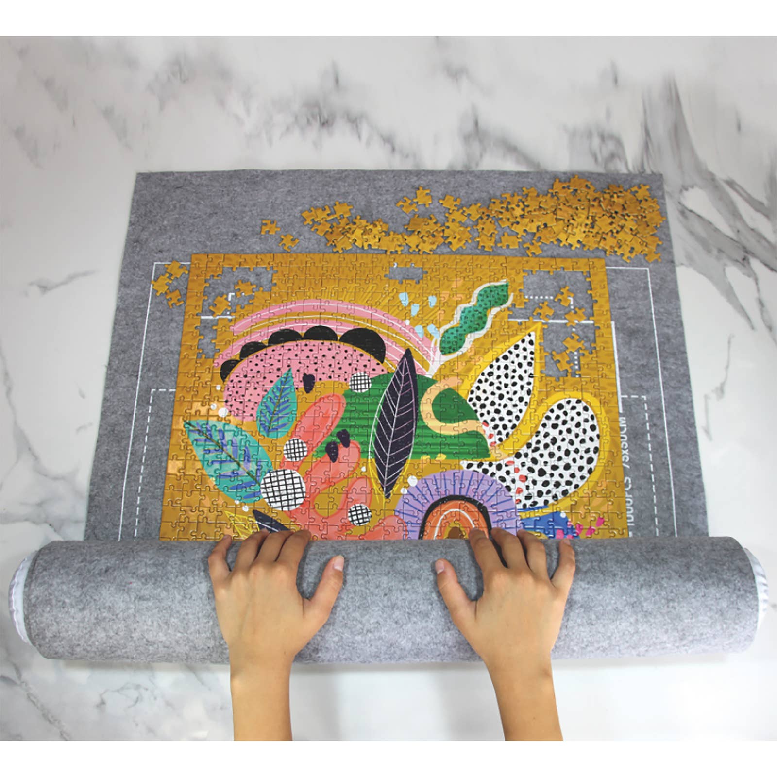 Diesel & Dutch – wholesale Puzzle – Adult – Jigsaw Felt Roll Up Storage Mat [6]1