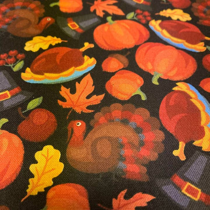 Jo's Pet Treats & Bandanas by Abab Enterprises, LLC - Wholesale Pet Bandana - Dog - Thanksgiving Tie-On Dog Bandana - 8 Patterns Retail-Ready