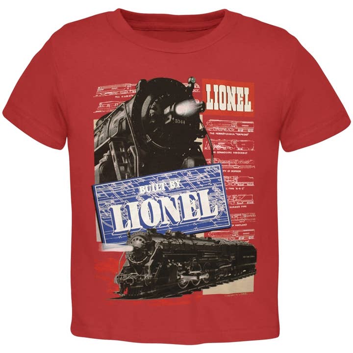 Lionel Trains - Built By Little Kid's T Shirt for wholesale by Official Store