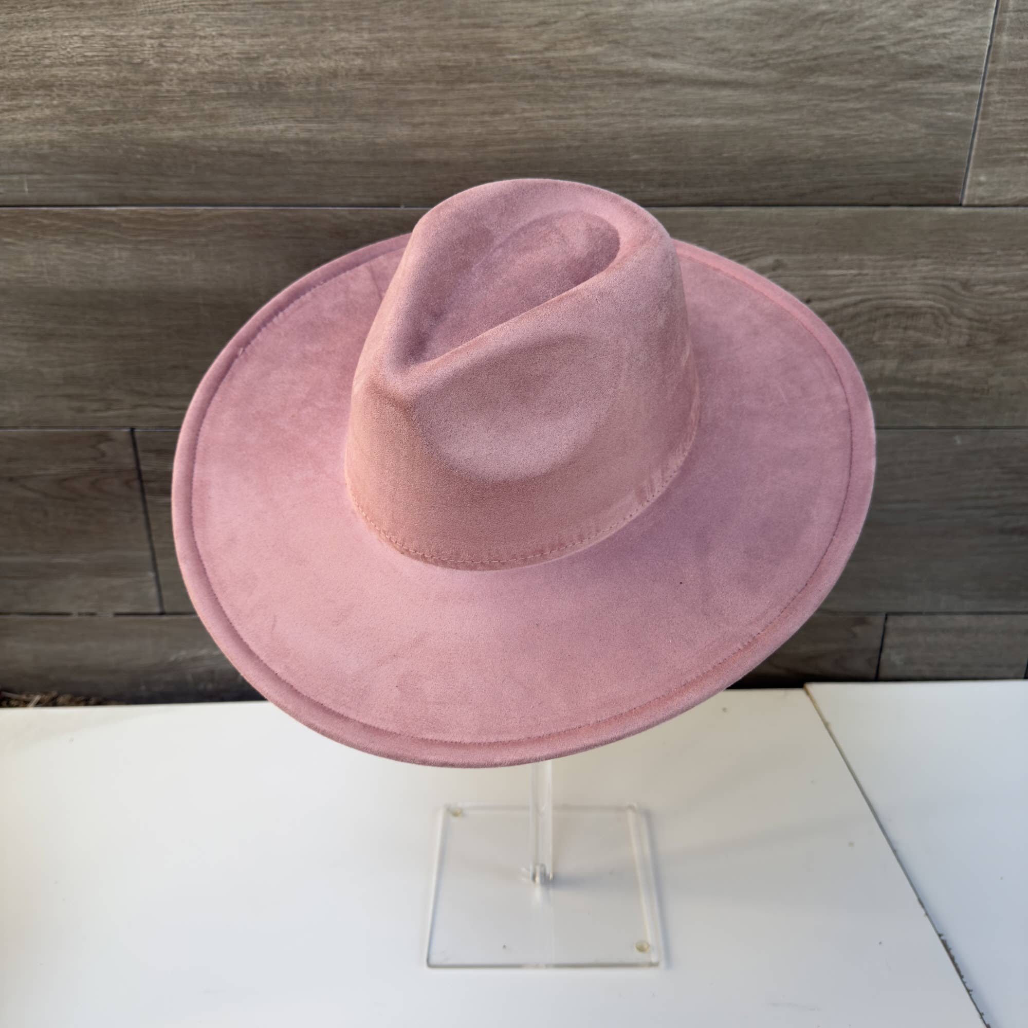 Queens INC - Wholesale Fedora - Women's - Fashion Classic Wide Brim Premium Suede Hat30