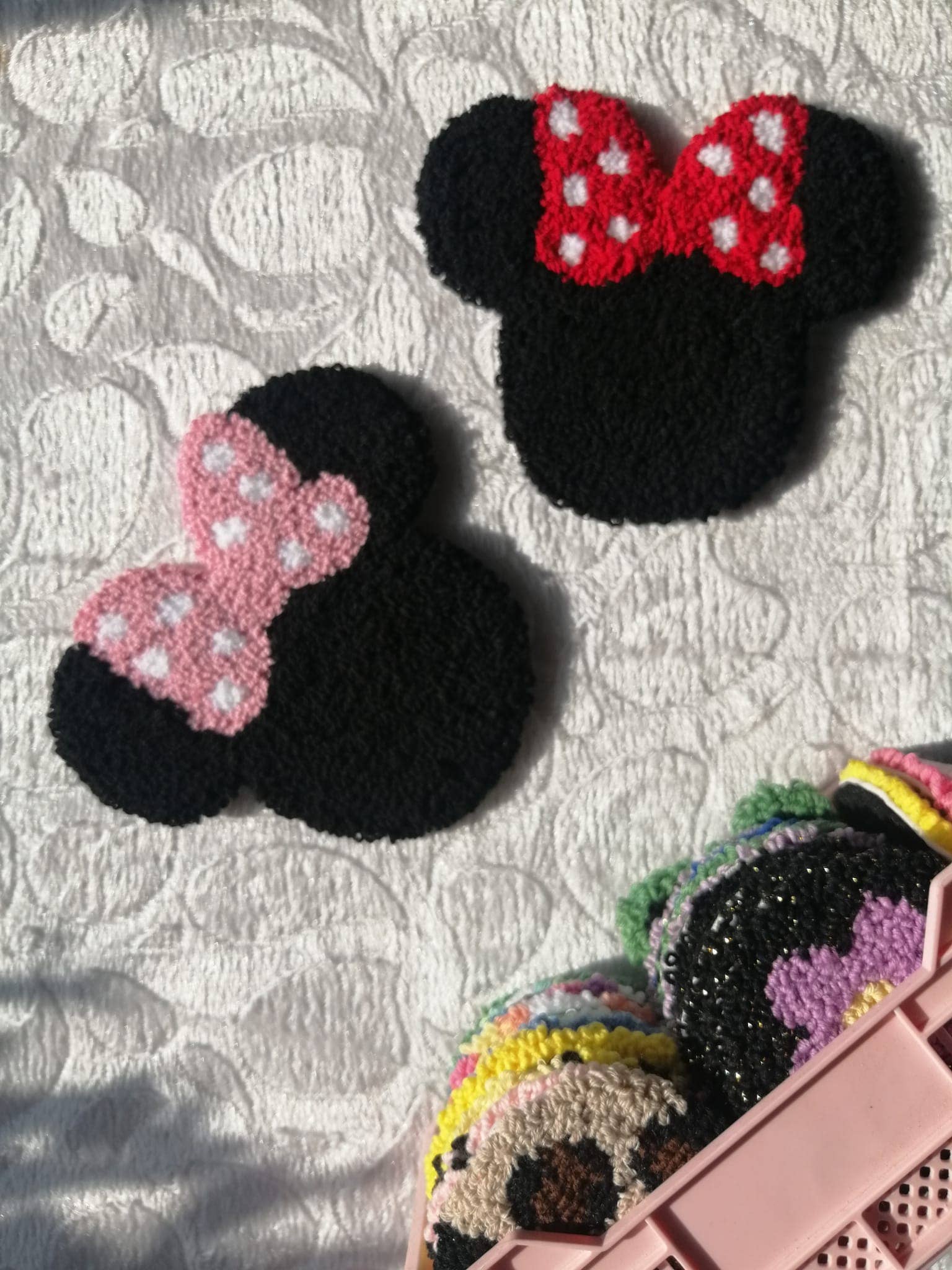 despinacrafting - Wholesale Coasters - Punch Tufted Cup Coaster, Mug Rug, Tufting Rug, Needle Punch1