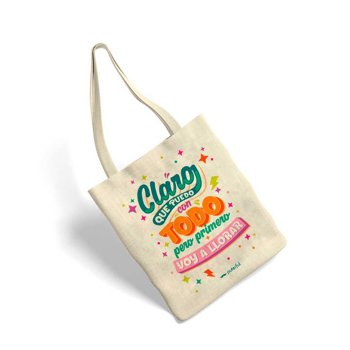 PTFL Natural Fabric Bag - Of course I can handle everything for wholesale by Puterful
