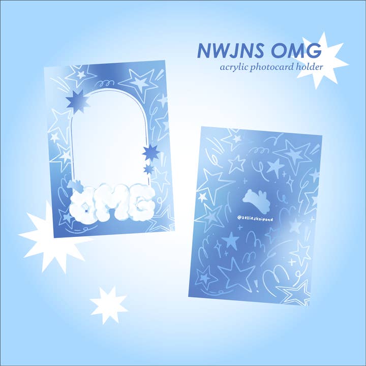 NWJNS OMG Acryl Fotokaart Houder voor wholesale door Zellie's Koi Pond