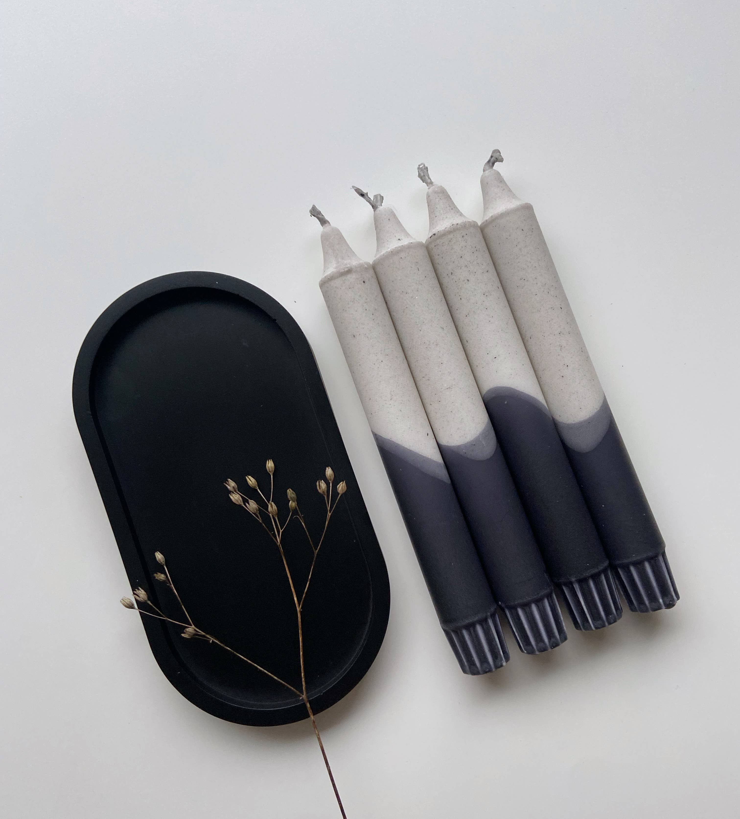 Miss Wildhorse - Wholesale Tapered Candle/Candlestick - Dip Dye Candle *Granite Style*