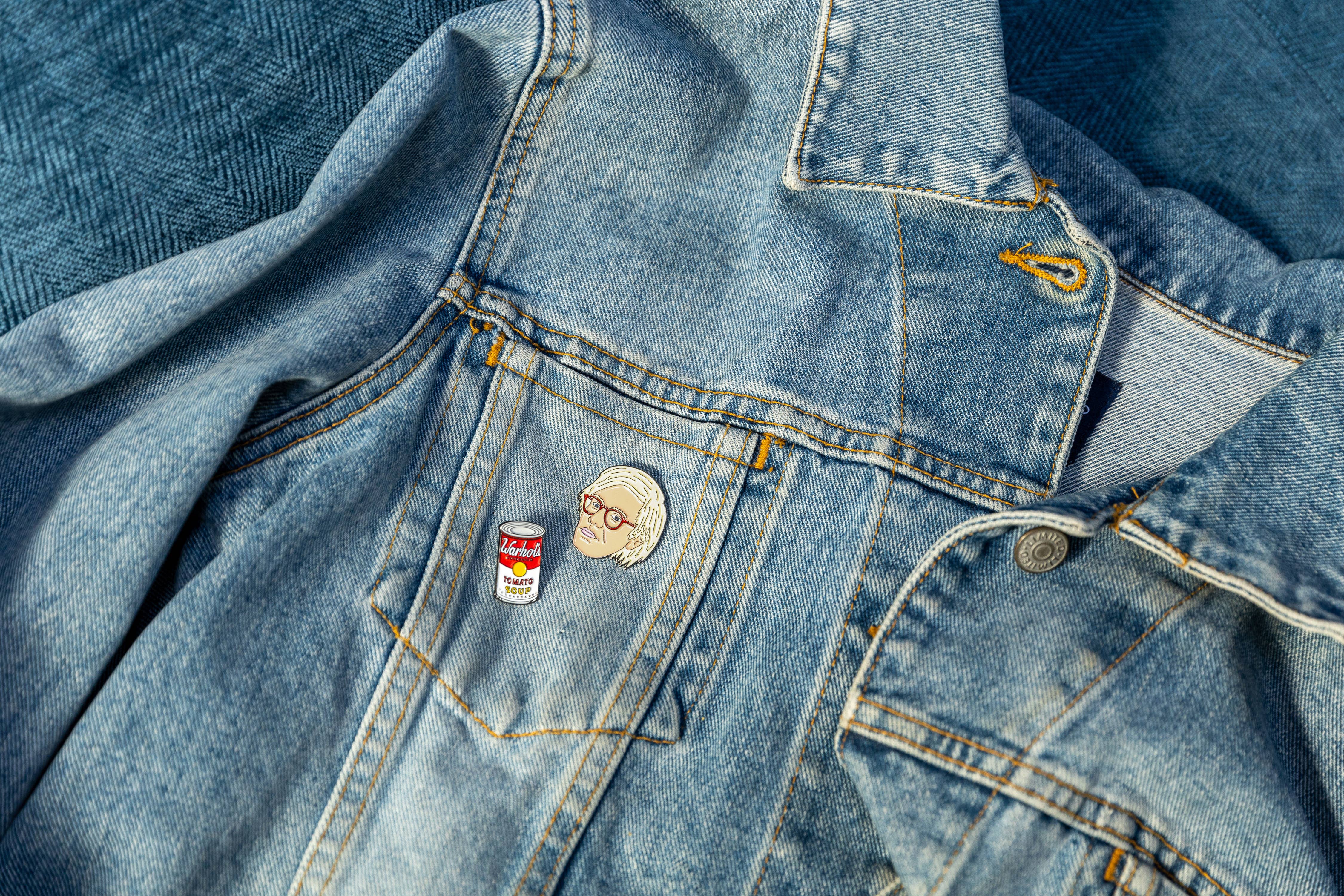 Unemployed Philosophers Guild - Wholesale Lapel Pin/Button - Warhol & Soup Can Pins1