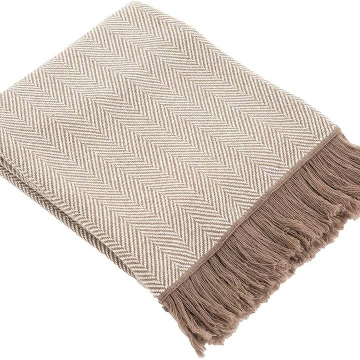 Dublin Gift Company - Wholesale Throw Blanket - Herringbone Throw Blanket6