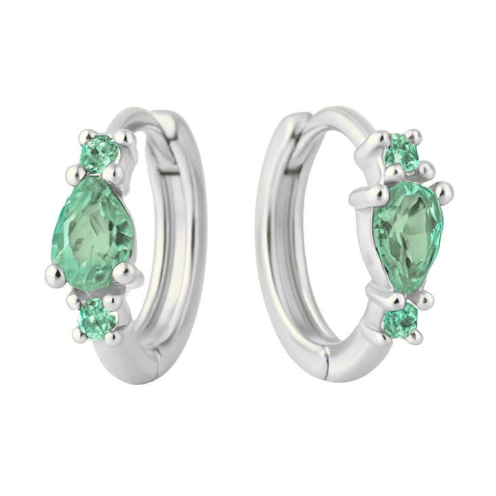 Huggies éthérés argent/vert pour la vente par Smoothie London