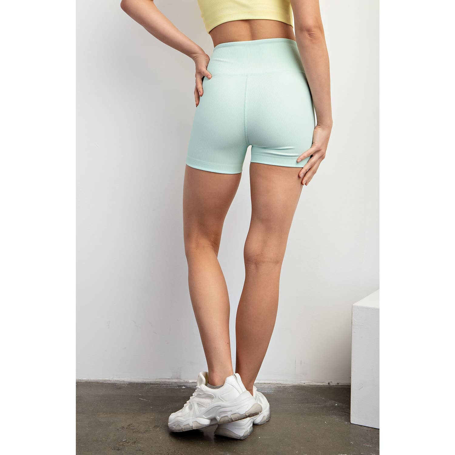 Rae Mode - Wholesale Athletic Shorts - Women's - NYLON RIB BIKER PANT WITH SIDE POCKETS30