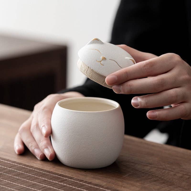 Gohobi （We cover U.S. import duties） – Engroshandel Madbeholder – Gohobi Cat te beholder opbevaringsflaske krukke Lucky cat Japane3