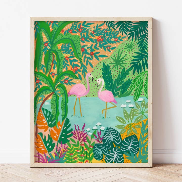 Flamingo Love pour la vente par Nabeela Rumi