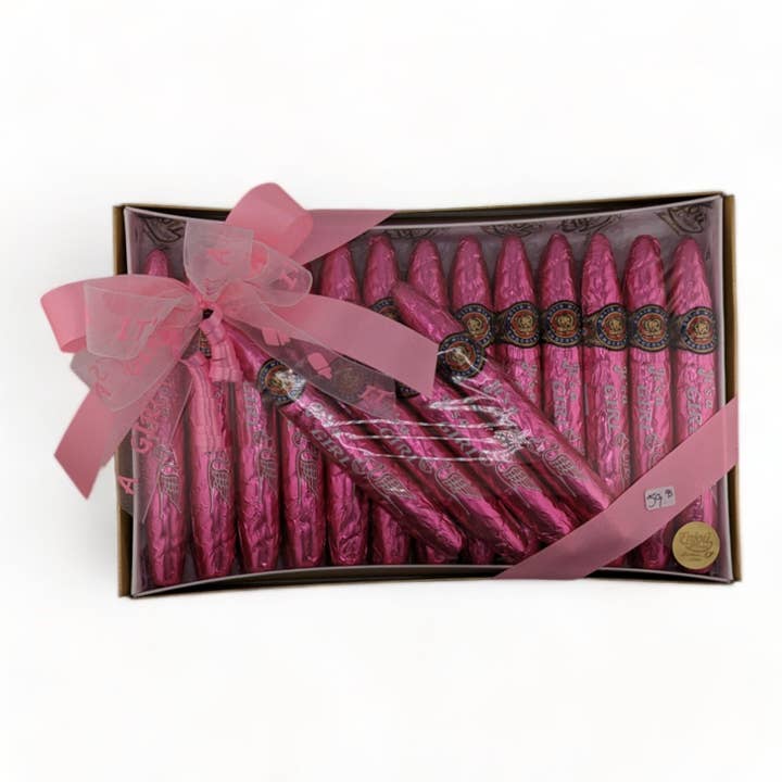 It's a Girl Chocolate Cigars for wholesale by Enjou Chocolat