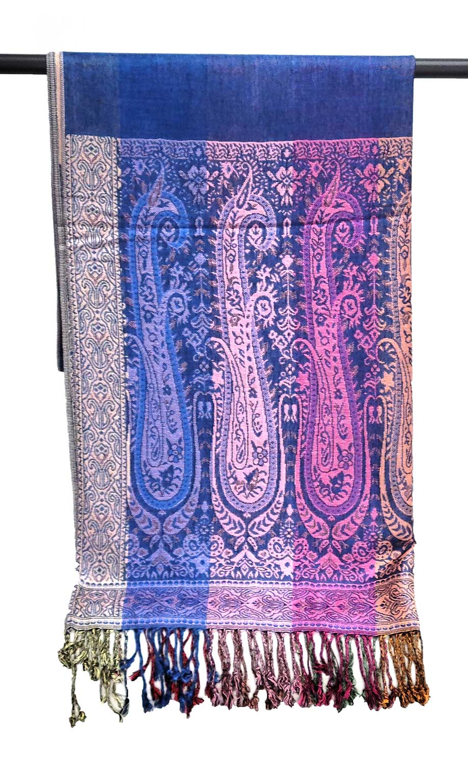 SERENITA - Wholesale Scarf - Women's - 6 Pack Pashmina Paisley Section Rainbow Shawl Wraps Assorted4