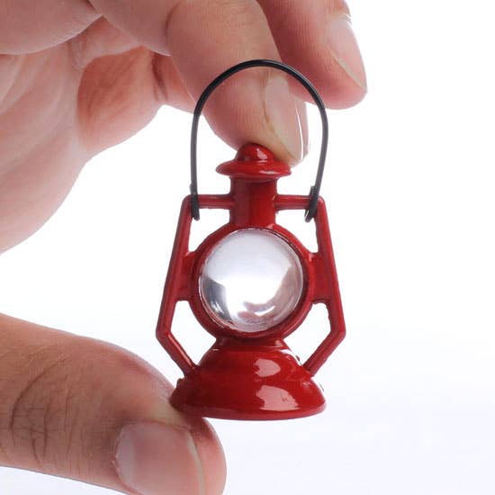 Factory Direct Craft - Wholesale Doll Accessory Kit - Kids - 1-3/4" Dollhouse Miniature Red Railroad Lantern2