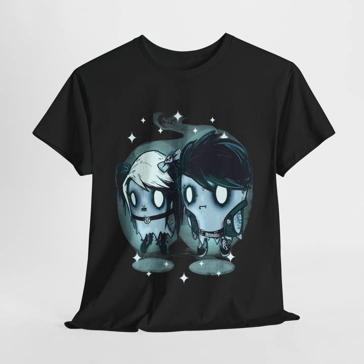 Camiseta Unisex de Algodón Grueso Emo Ghosts para venta al por mayor de LVB Art