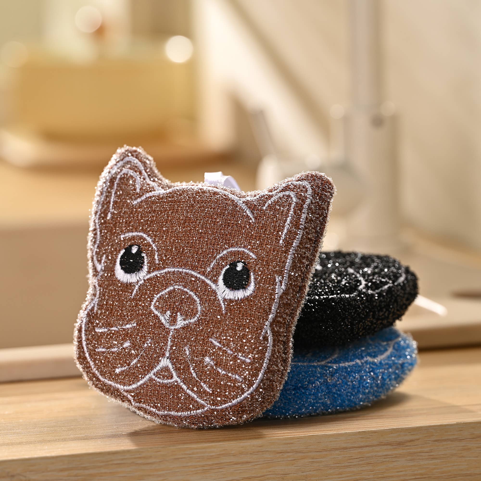 Fox Run Brands - Wholesale Schoonmaaksponsjes - Fox Run Bulldog Keukensponsenset, Multicolor Pak van 33