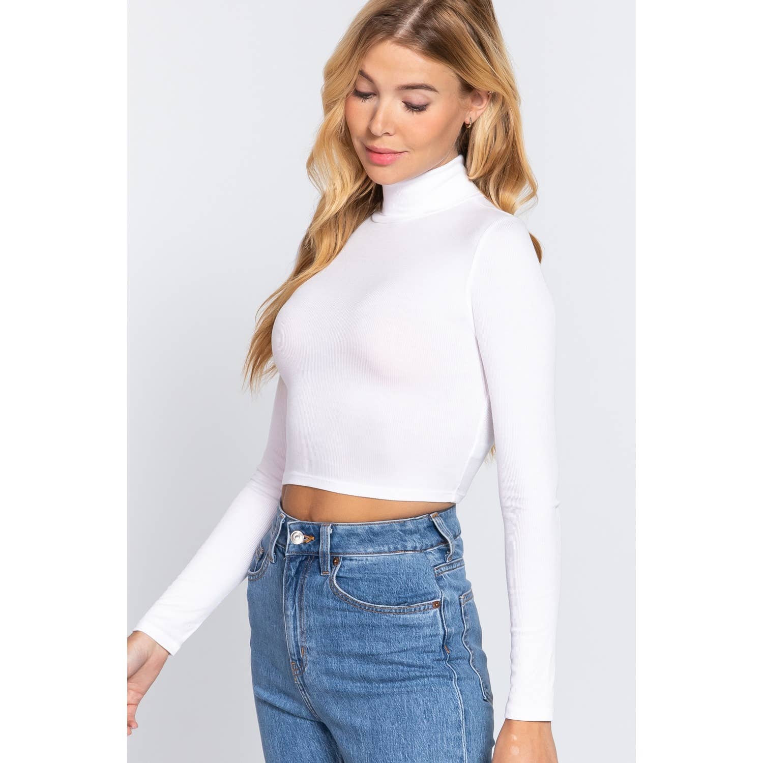 HiteJeans - Venta al por mayor Jersey de punto - Mujer - TOP CORTO DE CUELLO ALTO6