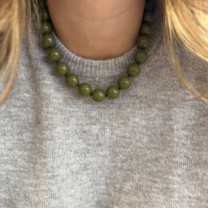 A.B. Paris - Wholesale Beaded/Pearl Necklace - Trendy Bolas Necklace - several colors available20