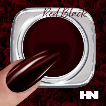 HOLLYWOOD NAILS - Wholesale Nail Polish - Colour UV gel, red black, 669 5 g
