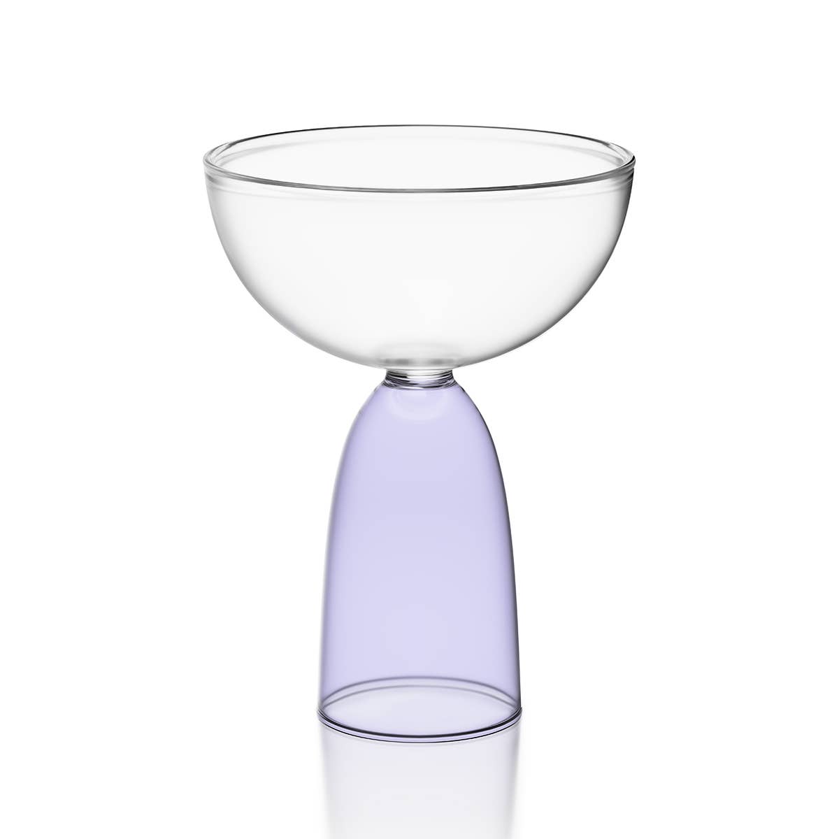 Mamo - Wholesale Cocktail/Liquor Glass - Coupe clear + lavender1