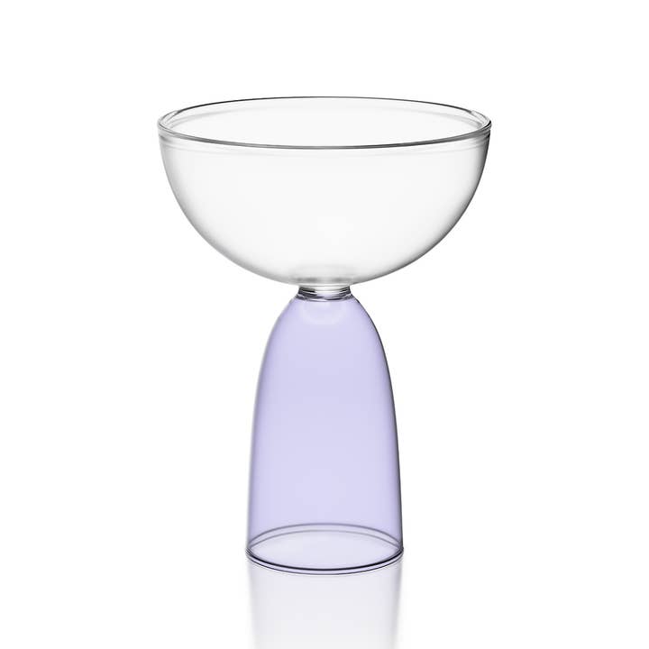 Mamo - Wholesale Cocktail/liquor glass - Coupe clear + lavender1