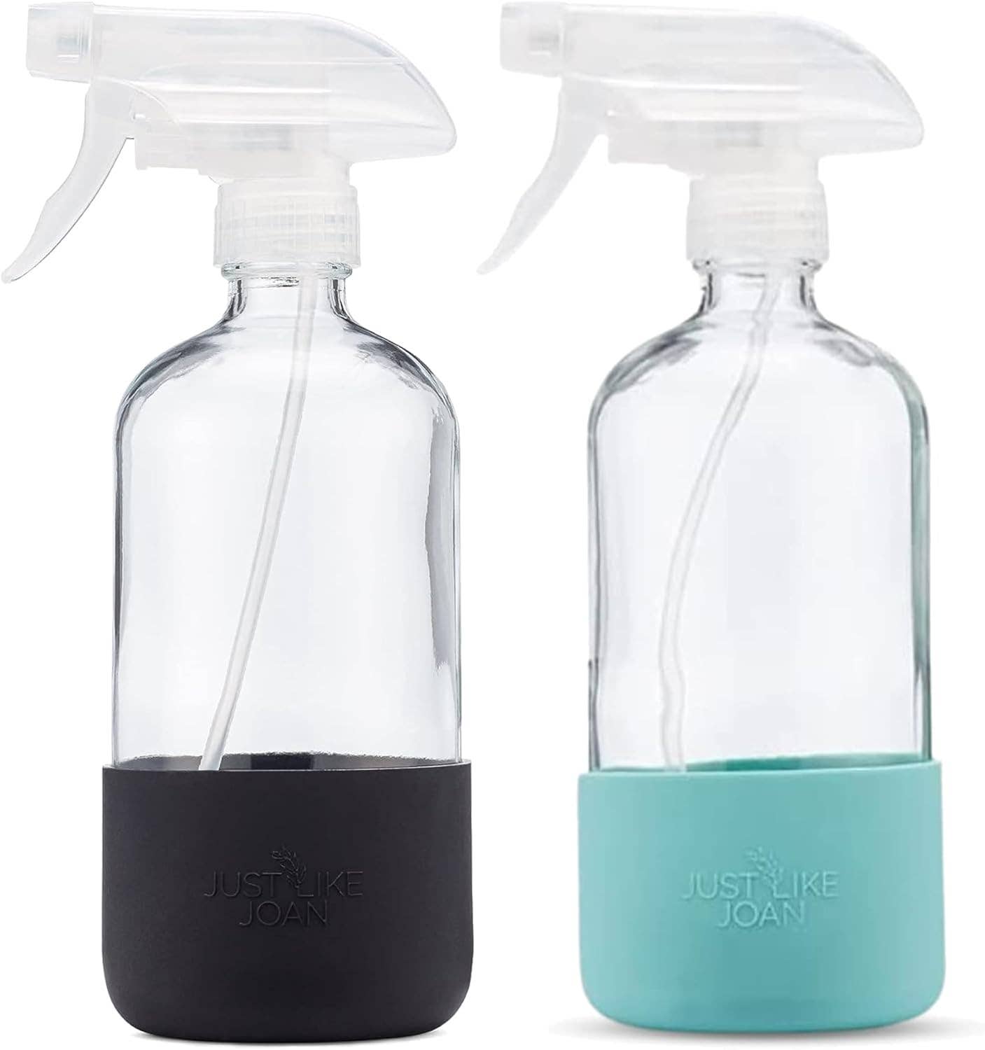 Just Like Joan - Wholesale Spray bottle - Clear Glass Spray Bottle with Silicone Sleeve [2 PACK]0