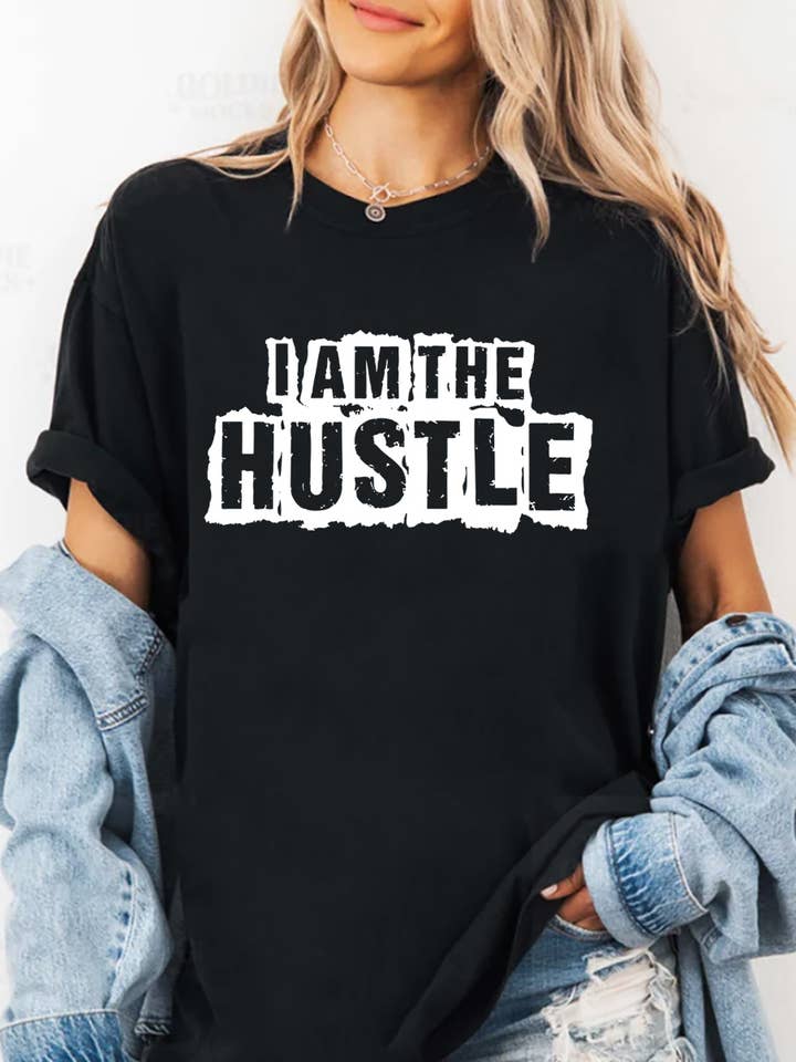 I Am The Hustle Unisex Round Neck Tee and other Purchase Wholesale hustle. Free Returns & Net 60 Terms on Faire trending on Faire.