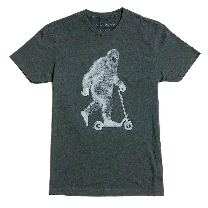 GLOW BIG - Scooter Sasquatch Glow in the Dark T-shirt for wholesale by STORY SPARK