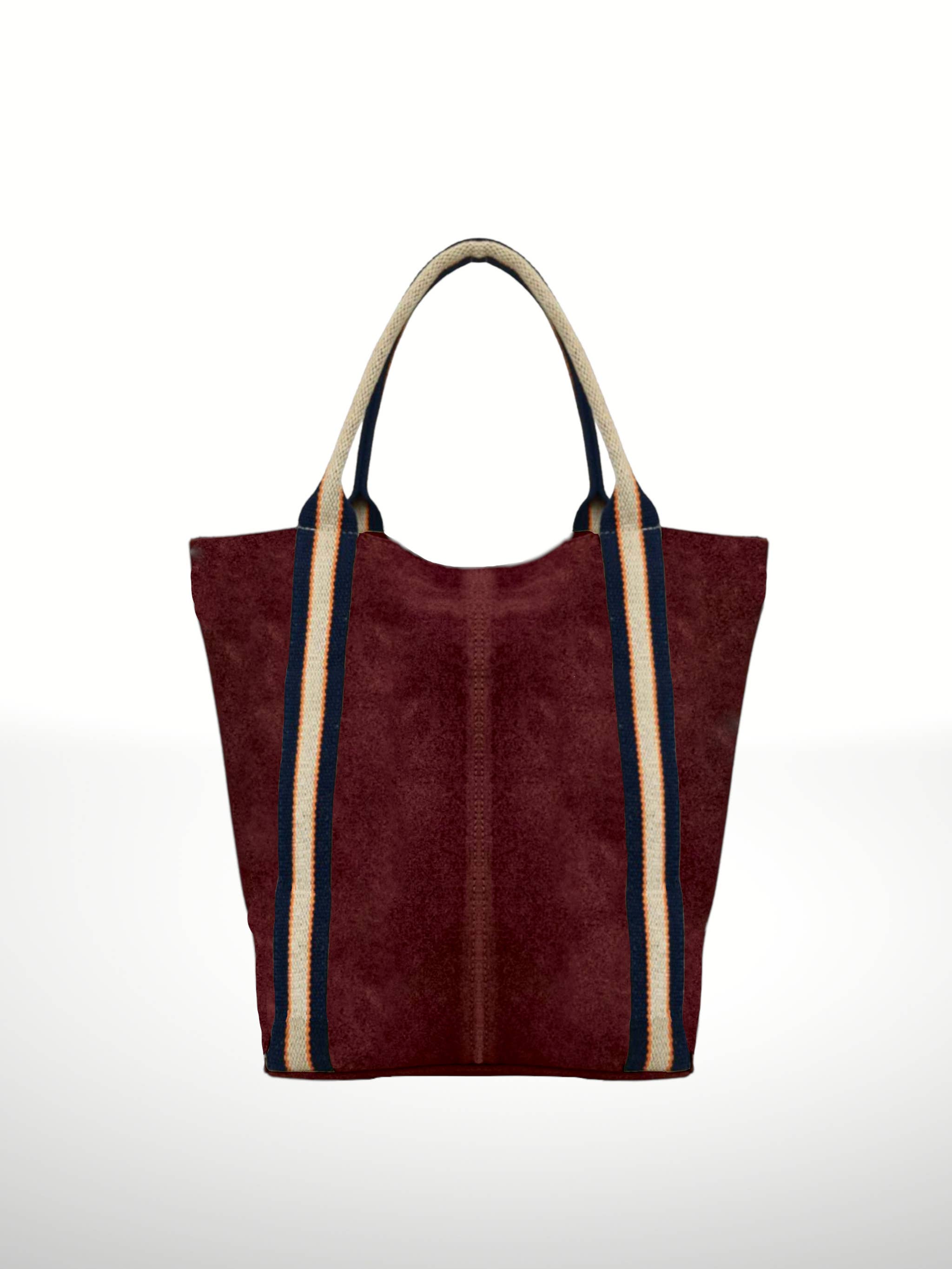 ITALIAN'S LEATHER - Wholesale Tote Bag - Women's - Melody Suede Leather Tote Bag 22189025