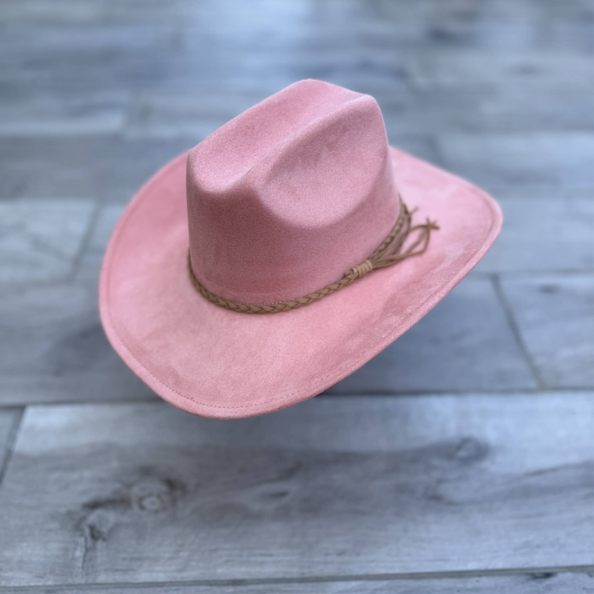 Queens INC - Wholesale Cowboy Hat - Women's - 🤠 Vegan Suede Cattleman Cowboy Hat W/ Suede Hat Band 13