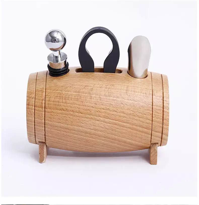 Zen Decor London - Wholesale Wijnbenodigdhedenset - Set van 4 wijnaccessoires als kerstcadeau5