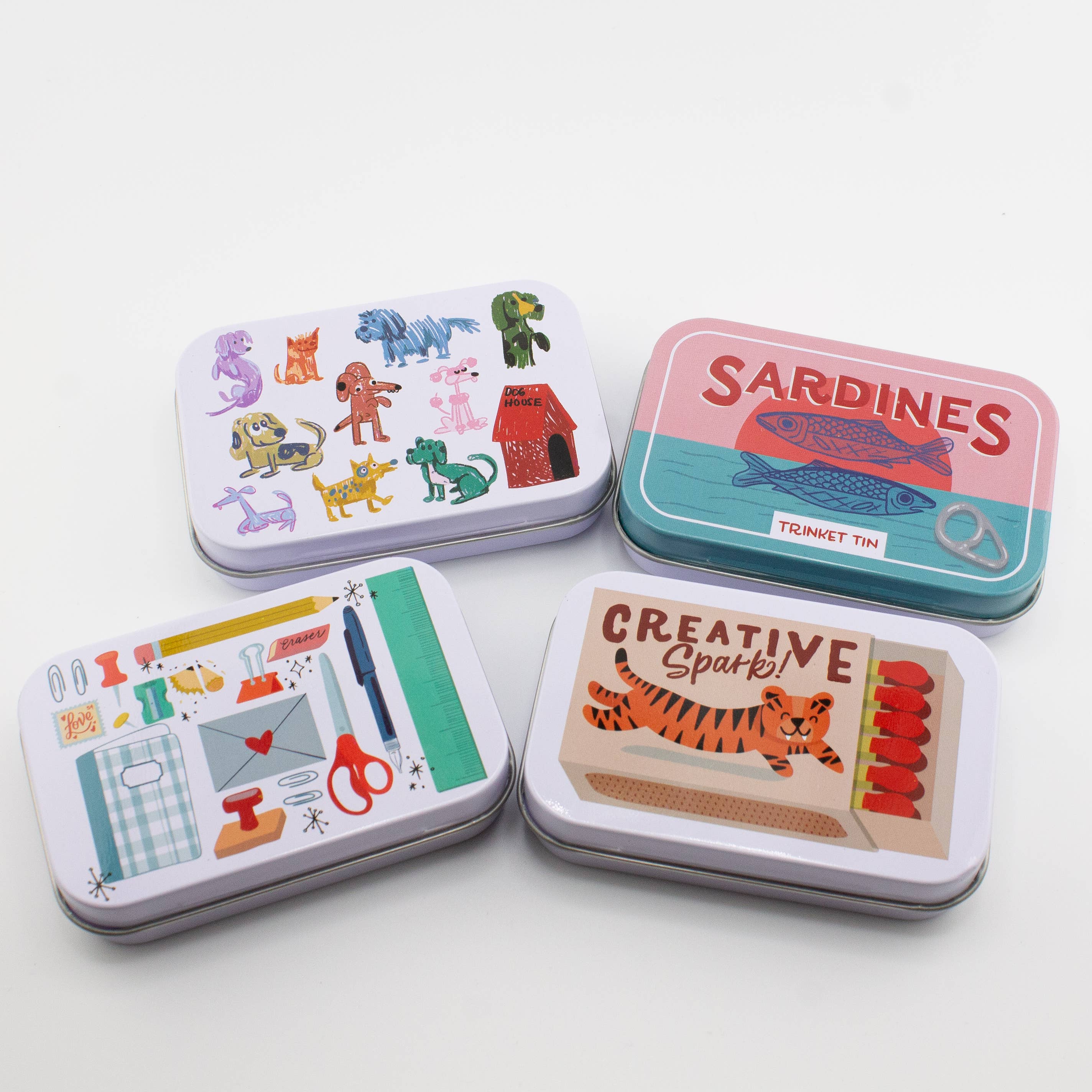 Bobo Design Studio - Wholesale Craft Supplies - Stationery Lovers - Stationery Trinket Tin (Empty)2