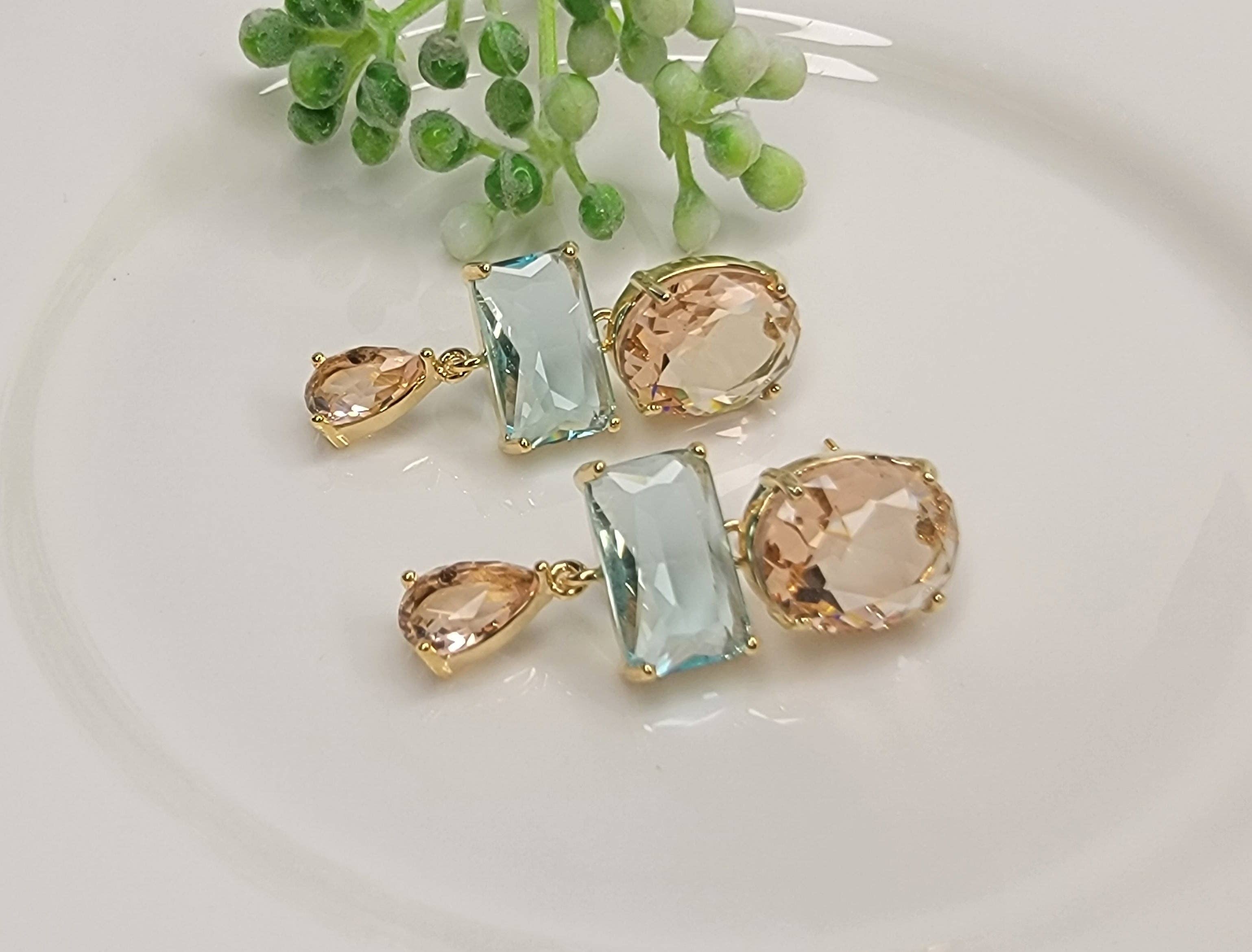 BETTYOH INC - Wholesale Hangende/ronde oorbellen - Handgemaakte Oorbellen met Halfedelstenen Hangers3