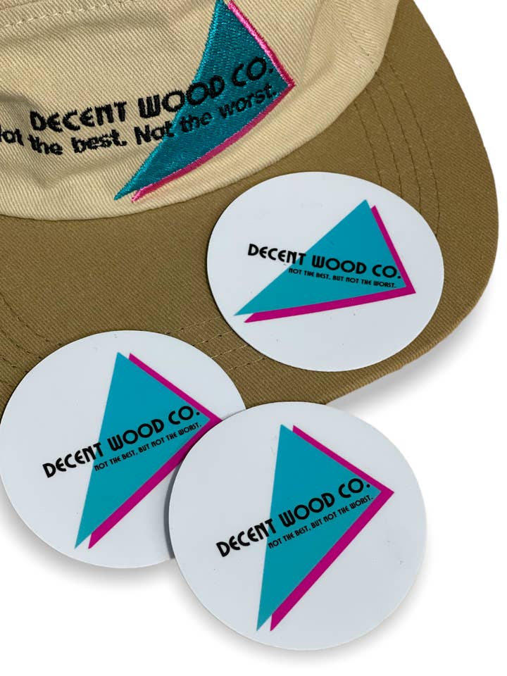 Decent Wood Co. Sticker for wholesale by The Shop Forestry & Supply