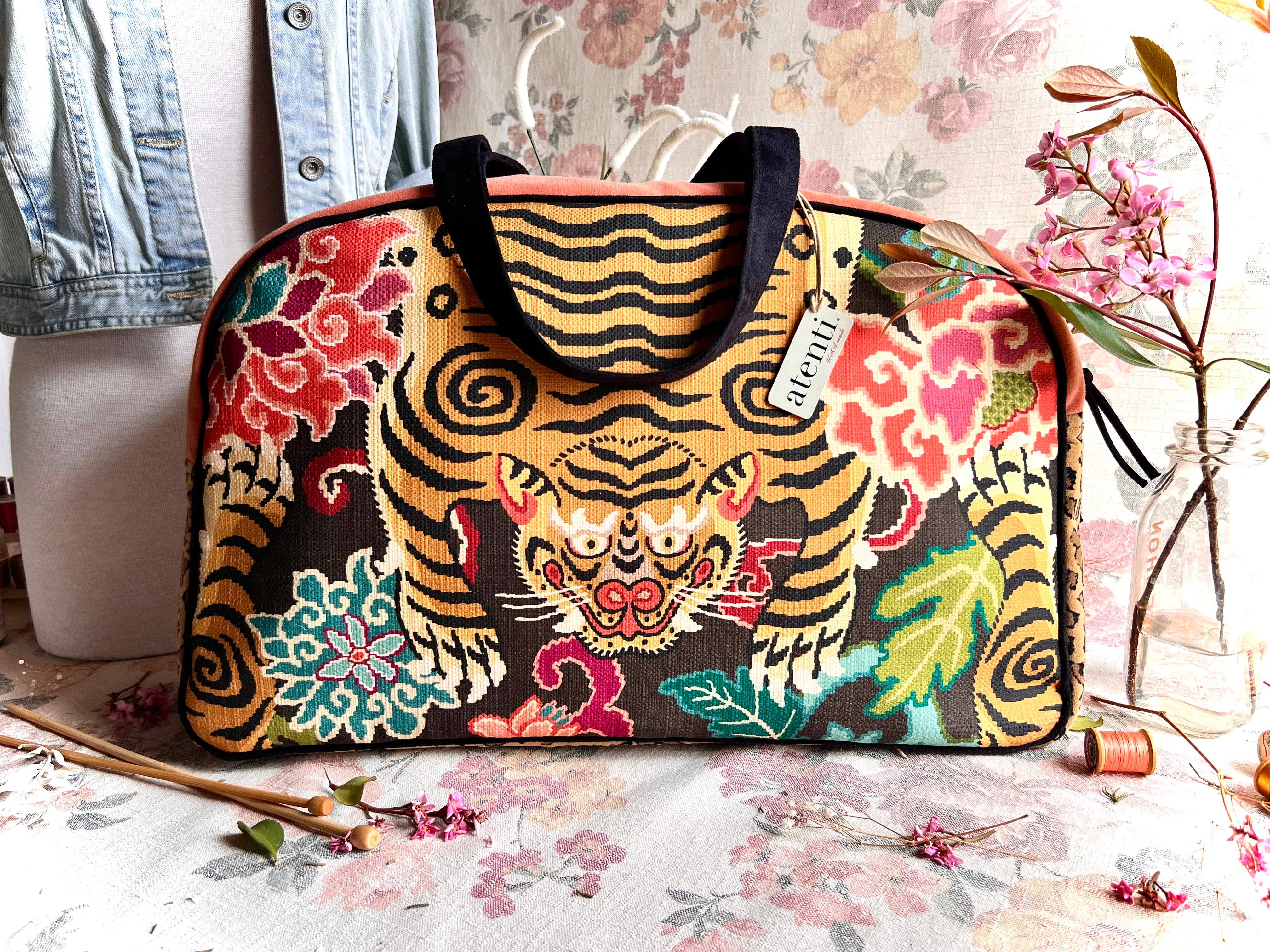 Atenti - Venta al por mayor Bolsa de viaje - Mujer - Le Tigre Overnighter-Atenti USA hecho a mano, bolso de fin de semana, bolsa de viaje16