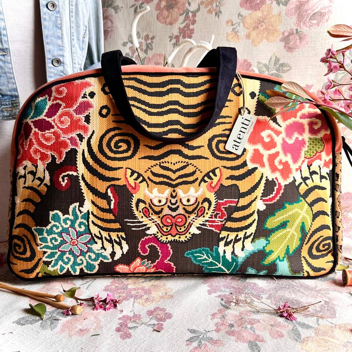 Atenti - Venta al por mayor Bolsa de viaje - Mujer - Le Tigre Overnighter-Atenti USA hecho a mano, bolso de fin de semana, bolsa de viaje16