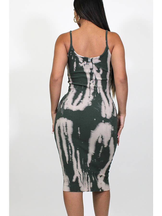 Junie - Wholesale Dress - Women's - TIE-DYE CAMI CALF-LENGTH KNIT DRESS7