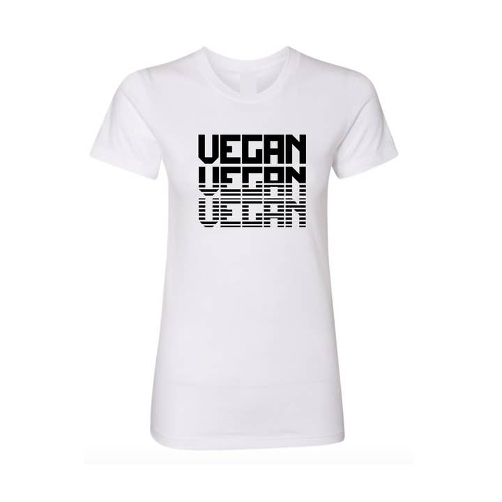Vegan x3 Organic Tee for wholesale by Eco Royale