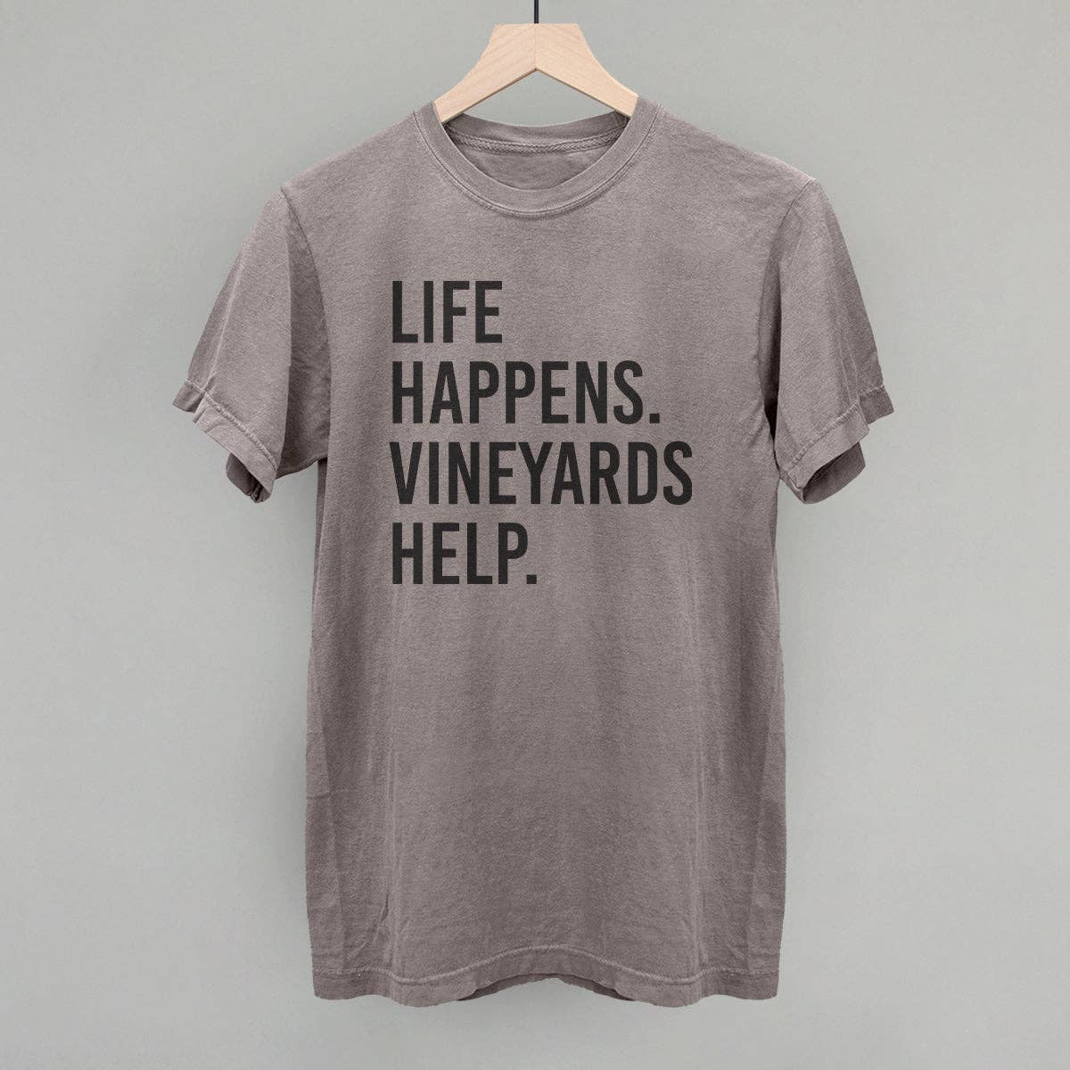 Ivy + Cloth - Wholesale Graphic Sweatshirt - Women's - Life Happens Vineyards Help4