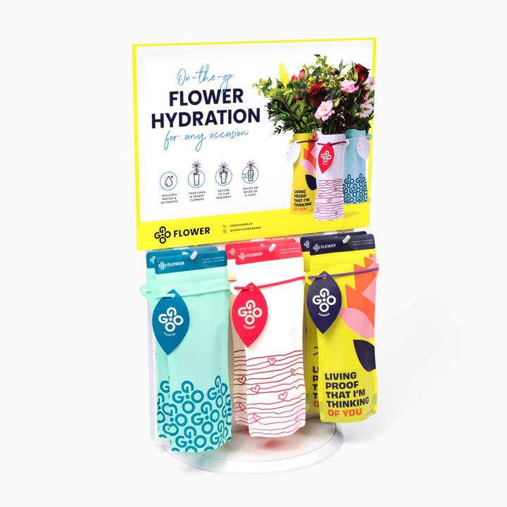 GOGO Flower - Wholesale Vase - LOVE Flower Pouch/Vase (with water and flower food)3