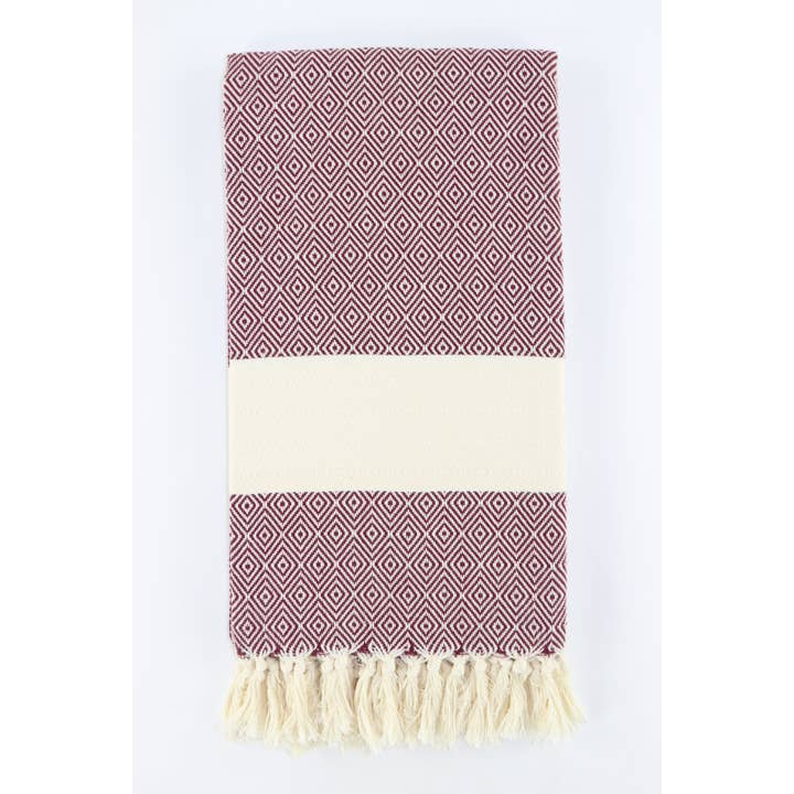 Premium Turkish Diamond Pattern Towel for wholesale by TURKISH LINEN & TOWELS