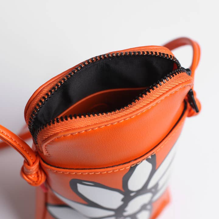 Golla - Wholesale Phone Wallet - Women's - Mini - Orange Flower2