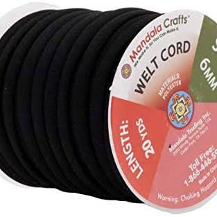 Mandala Crafts - Wholesale Craft supplies - Mandala Crafts Welt Cord, Polyester Cotton Piping Filler for Drapery, Pillow, Upholstery, Trimming, Sewing, Crafting4